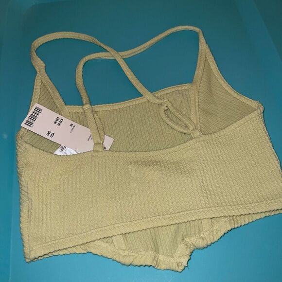 NWT Urban outfitters Out from Under green structured crop top strappy size XS - Picture 4 of 6